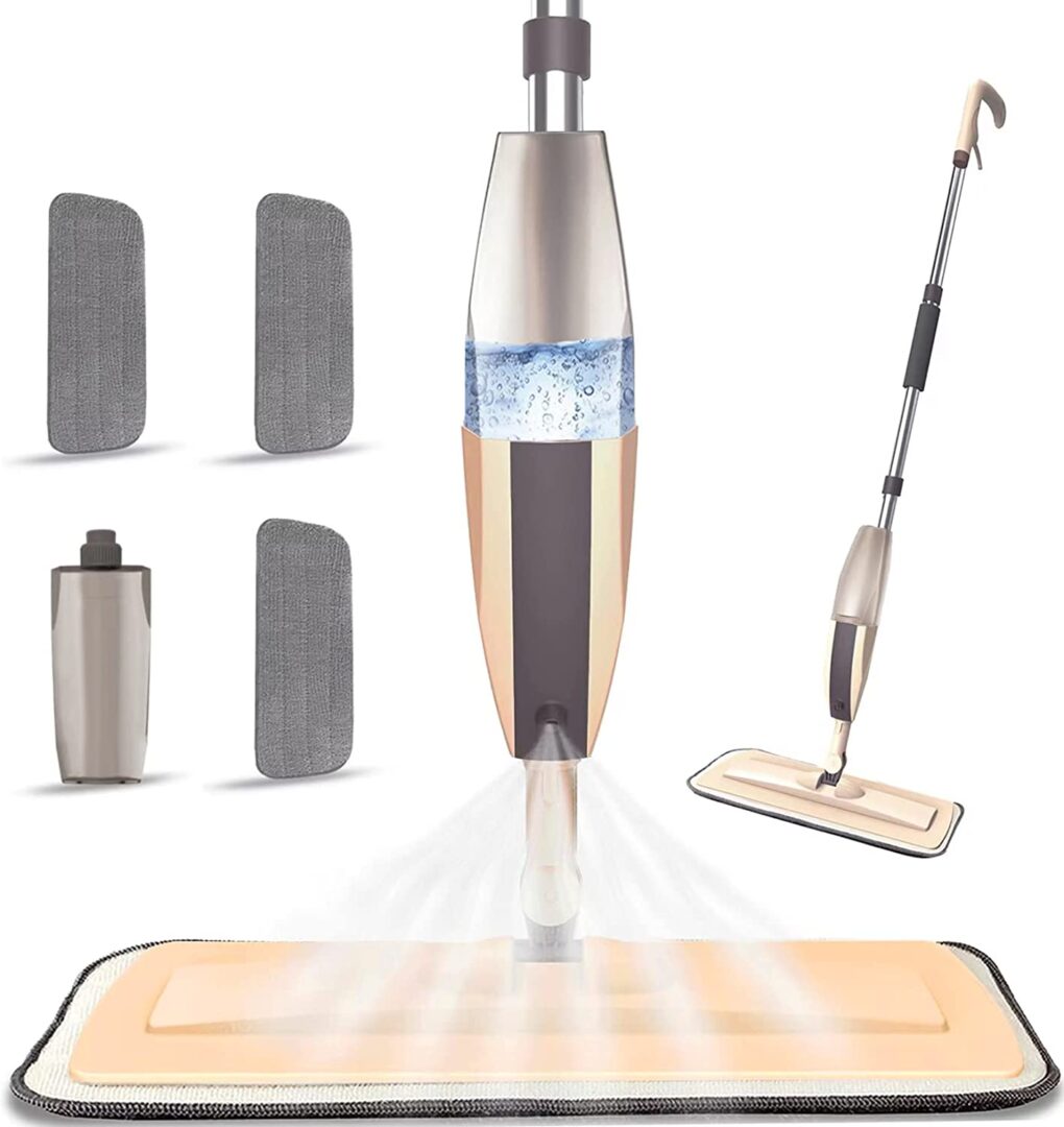 Microfiber Spray Mop for Floor Cleaning, Dry Wet Wood Floor Mop