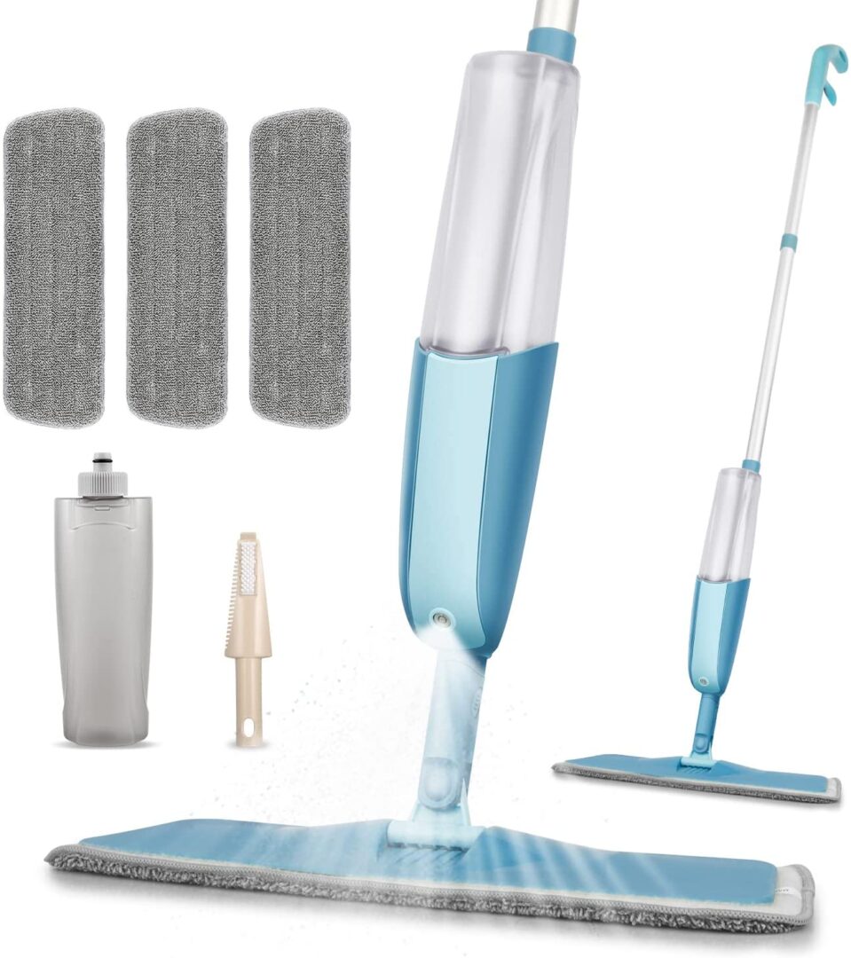 MEXERRIS Microfiber Spray Mop for Floor Cleaning Wet Dry