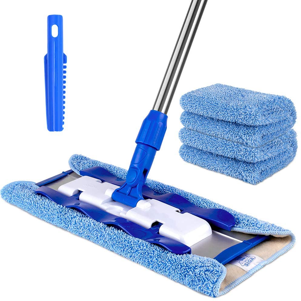 MR.SIGA Professional Microfiber Mop for Hardwood